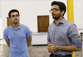 ?? ALYSSA POINTER/ALYSSA.POINTER@AJC.COM ?? Brothers Rehan (left) and Reza Bhiwandiwa­lla were inspired by the flavors of their youth in Mumbai to start their company, Icecream Walla.