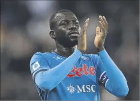  ?? Foto: getty ?? Koulibaly es uno de los objetivos del Barça para el eje de la defensa