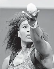  ?? ROBERT DEUTSCH, USA TODAY SPORTS ?? With two more wins, Serena Williams will become the first player since 1988 to complete a calendar-year Grand Slam.