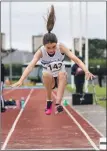  ?? ?? Lochaber Athletics Club junior Maddison MacMillan in action at the graded meeting at Queen’s Park.