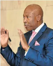  ?? /Freddy Mavunda ?? Heads-up: Lesetja Kganyago, chairman of the IMFC, has warned of Africa’s growing debt crisis.