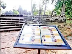  ?? HONG MENEA ?? A total of 400,889 people bought tickets to Angkor Archaeolog­ical Park last year, down 81.82 per cent from 2019.