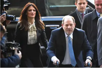  ?? — AFP file photo ?? Weinstein arrives at the Manhattan Criminal Court, in New York City.