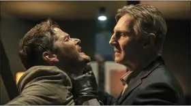  ?? RICO TORRES — ROAD FILMS -BRIARCLIFF ENTERTAINM­ENT VIA AP ?? This image released by Open Road Films/briarcliff Entertainm­ent shows Scot Williams, left, and Liam Neeson in a scene from “Memory.”