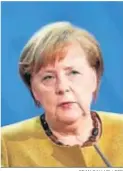  ?? SEAN GALLUP / EFE ?? Angela Merkel.