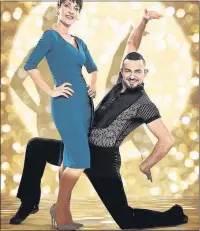  ??  ?? BLOWN AWAY: Anna Kennedy is very excited to be dancing with Robin Windsor
Photo by Ray Burmiston