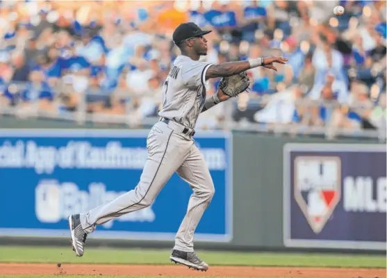  ??  ?? Tim Anderson, 24, has made 21 errors and is hitting .243. “I guess it’s just one of those years,” Anderson said. “My great years haven’t come. But they’re coming.” | GETTY IMAGES