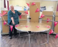  ??  ?? Sue Ellis with some of the new tables