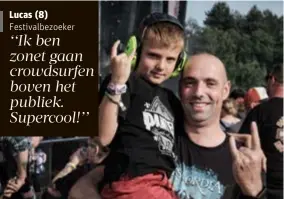  ?? FOTO GIL PLAQUET ?? Bart Neyrinck met zoontje Lucas (8).