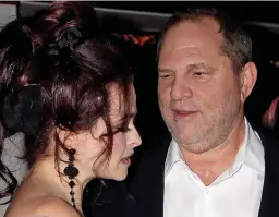  ??  ?? Helena with Weinstein... ‘I wasn’t aware of him pursuing people’