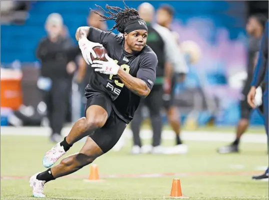  ?? CHARLIE NEIBERGALL/AP ?? Rookie running back Anthony McFarland, a fourth-round pick out of Maryland, on getting up to speed on the Steelers’ running game: “It’s all up to you if you’re behind.”