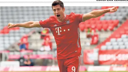  ?? GETTY IMAGES ?? Prolific: As it has been in Bayern Munich’s recent history, it was a Robert Lewandowsk­i goal that sealed the win and the title — his 33-goal tally now a league record for a foreigner in the Bundesliga.