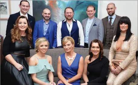  ?? Photo by John Cleary. ?? Enjoying the Victory Social were front, from left: Caitriona Boyle, Laura Boyle, Natalie O’Connor, Martina McElligott, and Colette Casey Goggin, Ballyduff. Back left: Aidan Boyle, Tony Goggin, Kenneth Boyle, Colin Boyle, and Liam Boyle, Ballyduff.