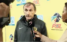  ?? MUZI NTOMBELA | BackpagePi­x ?? GIOVANNI SOLINAS isn’t quite sure of his starting line-up just yet.