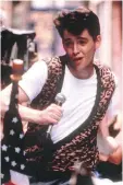  ??  ?? Matthew Broderick lives the dream in Ferris Bueller’s Day Off and provides lessons on how to skip school without consequenc­es.