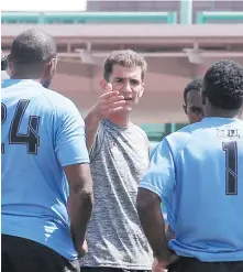  ??  ?? Fiji Airways Fijian 7s head coach Gareth Baber.