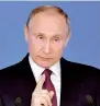  ?? AP ?? Prseident Putin says names for the nuclear-powered cruise missile and the drone haven’t yet been chosen. —