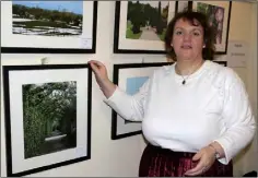  ??  ?? Maria Howlin with one of her photograph­s.