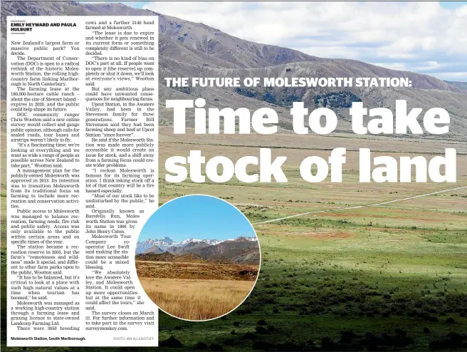  ?? PHOTO: IAN ALLEN/STUFF ?? Molesworth Station, South Marlboroug­h.