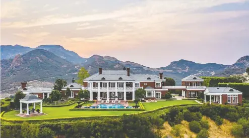  ?? JEREMY BLAIR /THE LUXURY LEVEL ?? Hockey legend Wayne Gretzky is looking to score $23 million for this luxury mansion in Thousand Oaks, Calif.