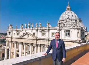  ?? COURTESY OF ENVIRONMEN­TAL PROTECTION AGENCY ?? EPA Administra­tor Scott Pruitt at the Vatican in June.