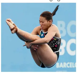  ??  ?? All systems go: Wendy Ng Yan Yee is set for her competitiv­e return in the FINA Diving World Cup in Wuhan, China, from June 5-10.