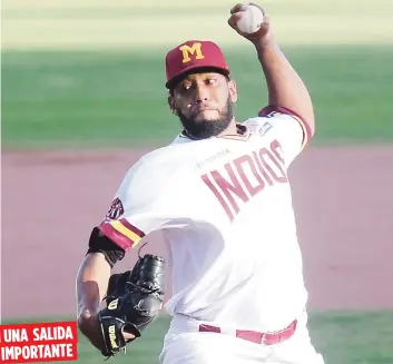  ?? LBPRC ?? El zurdo Héctor Hernández, aquí en uniforme de Mayagüez, será el segundo indio lanzando en días corridos para Puerto Rico, cuando salga hoy ante Venezuela.