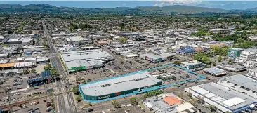  ?? ?? The 9080-sqm property at Market St North features the Bunnings Hastings retail building.