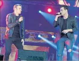  ?? ROBERT MARQUARDT / GETTY ?? Los dos cantantes durante un concierto en Barcelona en el 2016