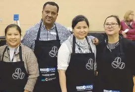  ??  ?? Cherry Cruz, owner of Barista and Coffee Academy of Asia (rightmost) teams up with the Coffee Quality Institute and ACDIVOCA to hold the cupping session of the 2019 PCQC coffee winners during the Specialty Coffee Expo in Boston.