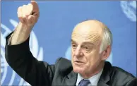  ?? PICTURE: REUTERS ?? Dr David Nabarro, senior UN co-ordinator on Ebola, addresses the media at a news conference in Geneva. If elected, he will be an asset as the director-general of the WHO, the writer says.