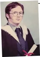  ??  ?? Bright: Nick graduates in 1979