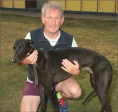  ??  ?? George O’Connor, Gimont Avenue with his dog ‘Kilmilil’.