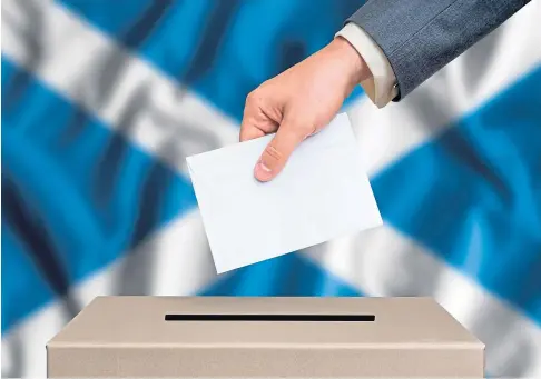  ??  ?? Scots will head to polling stations for the Scottish Parliament election on Thursday May 6.