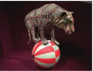  ?? (Arkansas Democrat-Gazette/Philip Martin) ?? Anne Lemanski’s “Tigris T-1” (2018) is part of the “Crafting America” exhibition.