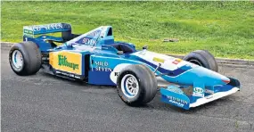  ?? ?? No time wasters The titlewinni­ng Benetton Renault B195 driven by Michael Schumacher is tipped to sell for £2.6m at auction in Paris next week.