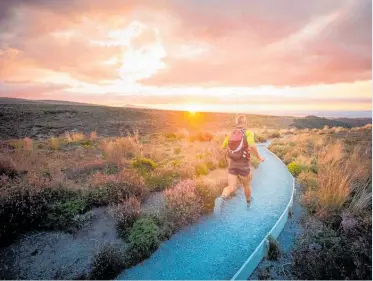  ?? Photo / Supplied ?? Project Tongariro organises events and workshops in New Zealand’s historic national park, including the Ruapehu Ring of Fire adventure running race.