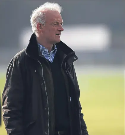 ?? Picture: Getty Images. ?? Willie Mullins: first to arrive at the course’s new state-of-the-art stables.
