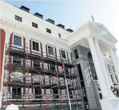  ?? Picture: Ruvan Boshoff ?? Fifteen small companies have complained that they are not getting promised contracts for building and maintenanc­e work in the parliament­ary precinct.