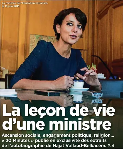  ??  ?? La ministre de l’Education nationale, le 16 juin 2015.