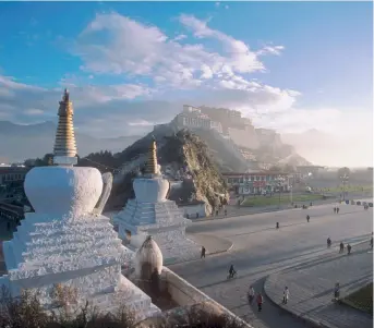  ??  ?? The Potala Palace in Lhasa, Tibet was the Dalai Lama’s main residence before he fled to India during the 1959 Tibetan uprising.