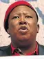  ??  ?? LOOK NORTH: Julius Malema