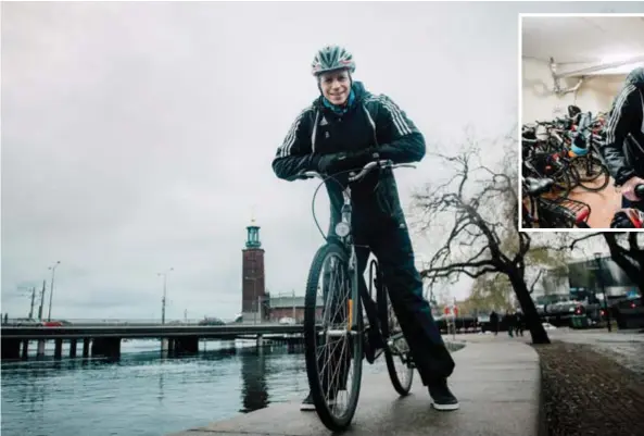  ?? FOTO: SACHARIAS KÄLLDÉN ?? RULLAR FRAM. Konsumentm­inister Per Bolund (MP) är själv året runtcyklis­t. ”Det går jättebra att cykla hela året runt, mycket lättare än vad jag trodde innan”