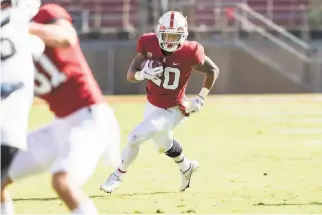  ?? Jim Shorin / ISI Photos ?? Stanford running back Austin Jones said he got some ribbing via text after the Cardinal lost to Cal last year. “It’s definitely a personal game for me,” he said of the rematch.