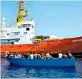  ?? ?? Malta allowed Libyans rescued by the Aquarius to land on ‘humanitari­an grounds’