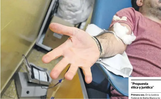  ?? FOTOS: ARCHIVO LA NUEVA. ?? EL ACUSADOR considera que la donación de sangre tiene un mayor aporte social que, por ejemplo, pintar una pared pública.