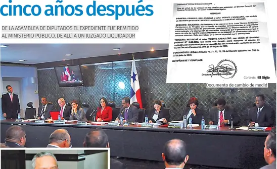  ?? El Siglo ?? Documento de cambio de medid
La Comisión de Credencial­es nombró una subcomisió­n para el caso.