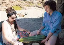  ?? IFC Films ?? “CRYSTAL FAIRY” stars Gaby Hoffmann and Michael Cera as unlikely travel partners in search of a hallucinat­ory cactus.