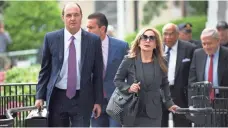  ?? TRACIE VAN AUKEN, EUROPEAN PRESSPHOTO AGENCY ?? Brian McMonagle and Angela Agrusa are part of Bill Cosby’s defense team. They presented opening arguments Monday.