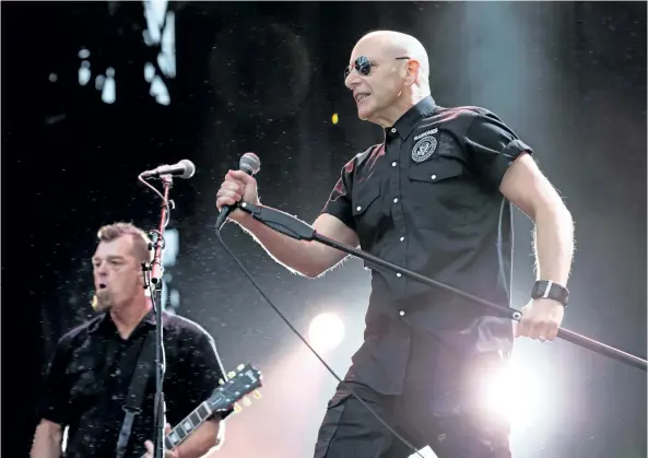  ?? WAYNE CUDDINGTON/POSTMEDIA FILE PHOTO ?? The Headstones, with Hugh Dillon above, play the free concert Friday night at Canal Days Marine Heritage Festival in Port Colborne. Big Sugar headlines Saturday night’s free concert.